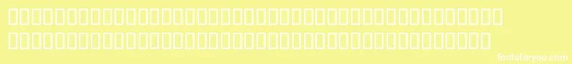 McsSquare Font – White Fonts on Yellow Background