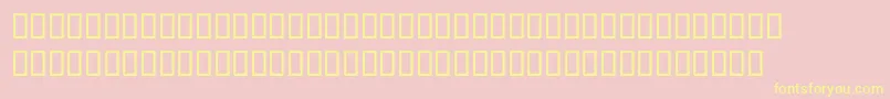 McsSquare Font – Yellow Fonts on Pink Background