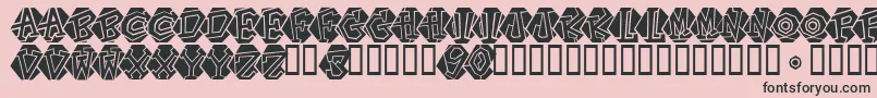 Portastat Font – Black Fonts on Pink Background