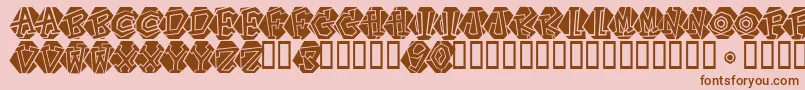 Portastat Font – Brown Fonts on Pink Background