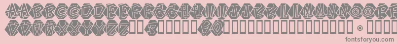 Portastat Font – Gray Fonts on Pink Background