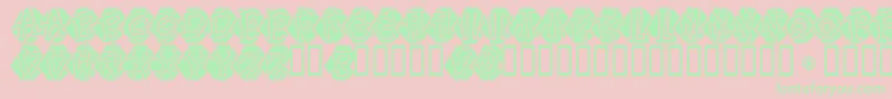 Portastat Font – Green Fonts on Pink Background