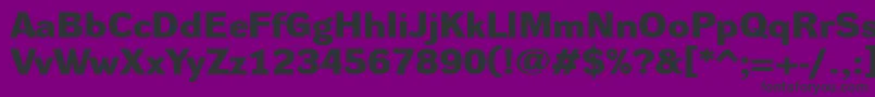 DynagroteskdxeBold Font – Black Fonts on Purple Background