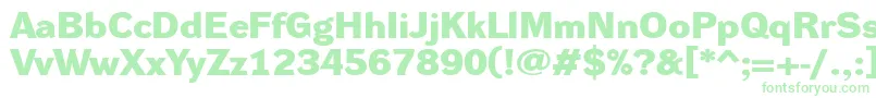 DynagroteskdxeBold Font – Green Fonts on White Background