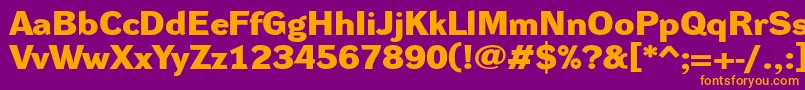 More about DynagroteskdxeBold Font DynagroteskdxeBold Font – Orange Fonts on Purple Background