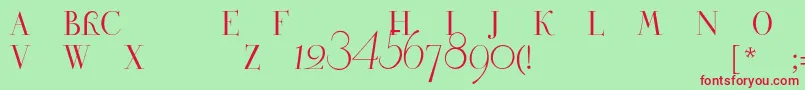 Petrovskyonec Font – Red Fonts on Green Background