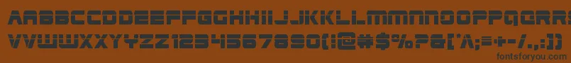 Edgeracerlaser Font – Black Fonts on Brown Background