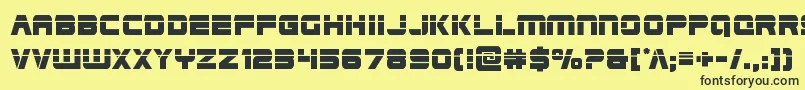 Edgeracerlaser Font – Black Fonts on Yellow Background