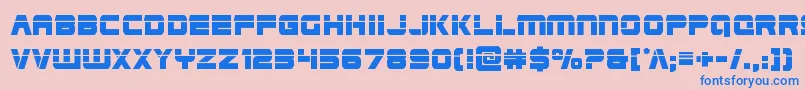 Edgeracerlaser Font – Blue Fonts on Pink Background