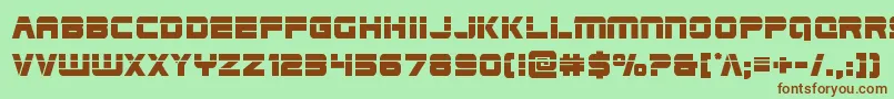 Edgeracerlaser Font – Brown Fonts on Green Background