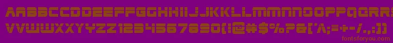 Edgeracerlaser Font – Brown Fonts on Purple Background