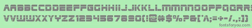 Edgeracerlaser Font – Gray Fonts on Green Background