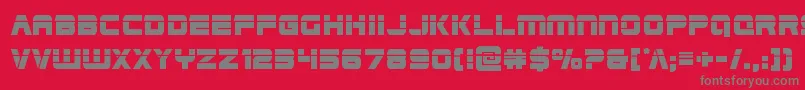 Edgeracerlaser Font – Gray Fonts on Red Background