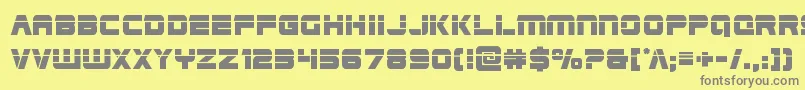 Edgeracerlaser Font – Gray Fonts on Yellow Background