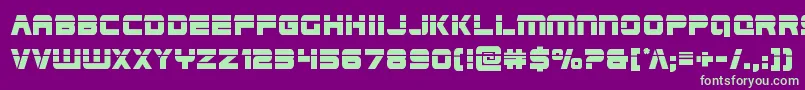 Edgeracerlaser Font – Green Fonts on Purple Background