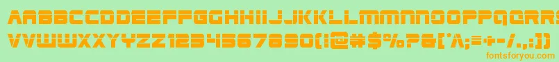 Edgeracerlaser Font – Orange Fonts on Green Background