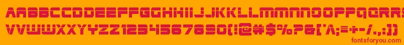 Edgeracerlaser Font – Red Fonts on Orange Background