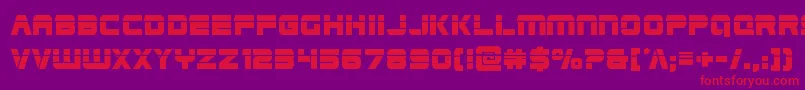 Edgeracerlaser Font – Red Fonts on Purple Background