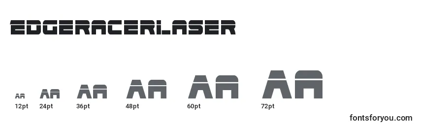 Размеры шрифта Edgeracerlaser