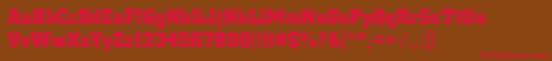 CentrumBold Font – Red Fonts on Brown Background