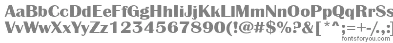 フォントAAlbionicexpBold – 白い背景に灰色の文字