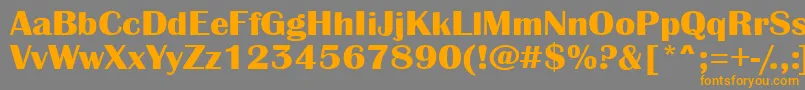 More about AAlbionicexpBold Font AAlbionicexpBold Font – Orange Fonts on Gray Background