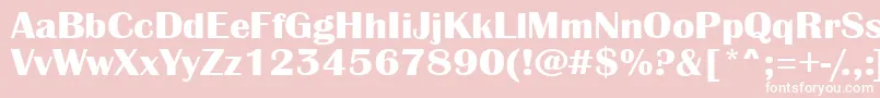 AAlbionicexpBold Font – White Fonts on Pink Background