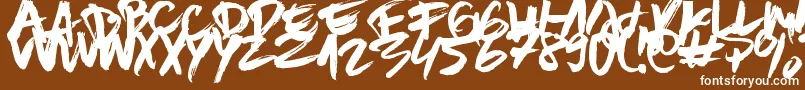 BrownFox Font – White Fonts on Brown Background