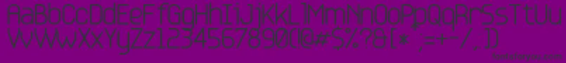 Base 4 Font – Black Fonts on Purple Background