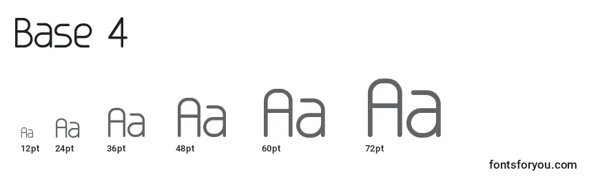 Base 4 Font Sizes