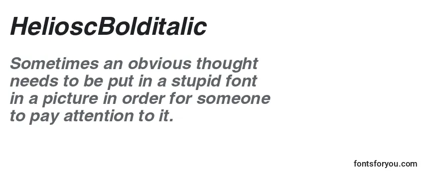 HelioscBolditalic Font