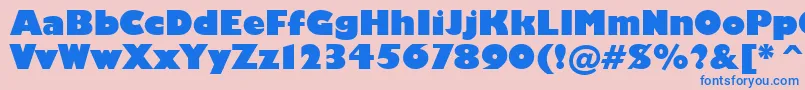 More about Humanist521UltraBoldBt Font Humanist521UltraBoldBt Font – Blue Fonts on Pink Background