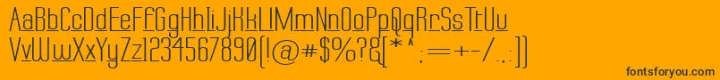 LabtopDownUnder Font – Black Fonts on Orange Background