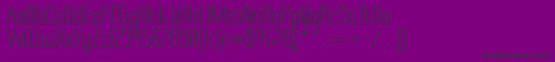 LabtopDownUnder Font – Black Fonts on Purple Background