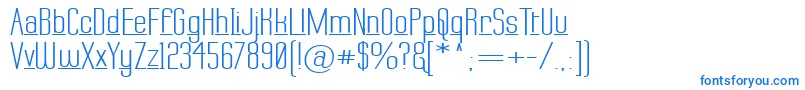 Шрифт LabtopDownUnder – синие шрифты