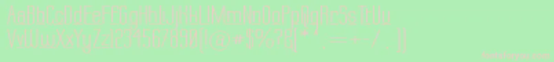 LabtopDownUnder Font – Pink Fonts on Green Background