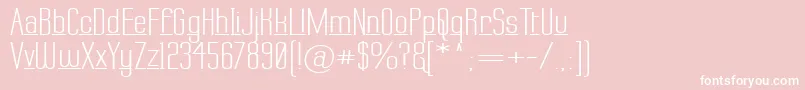 LabtopDownUnder Font – White Fonts on Pink Background