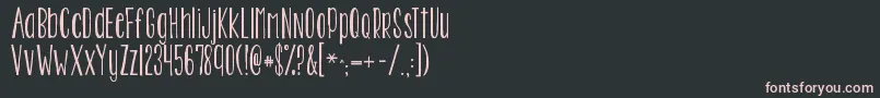 Kgtwoisbetterthanone Font – Pink Fonts on Black Background