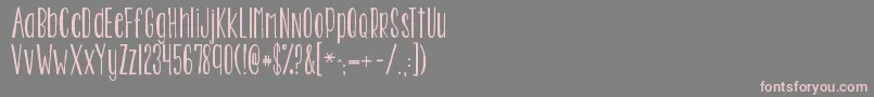 Kgtwoisbetterthanone Font – Pink Fonts on Gray Background