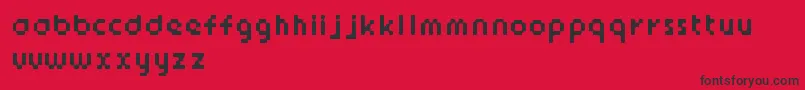 StickyBits Font – Black Fonts on Red Background