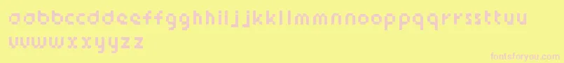Więcej informacji o czcionce StickyBits Czcionka StickyBits – różowe czcionki na żółtym tle