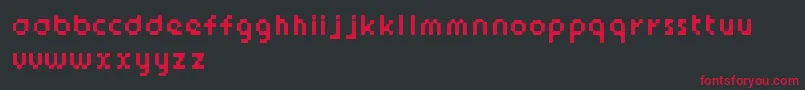 StickyBits Font – Red Fonts on Black Background