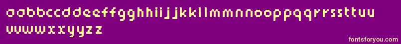 StickyBits Font – Yellow Fonts on Purple Background