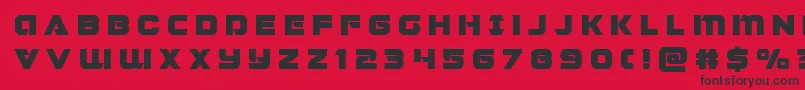 Jeebratitle Font – Black Fonts on Red Background