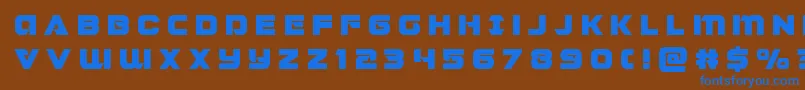Jeebratitle Font – Blue Fonts on Brown Background
