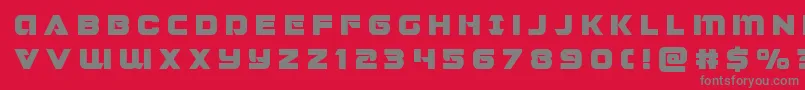 Jeebratitle Font – Gray Fonts on Red Background