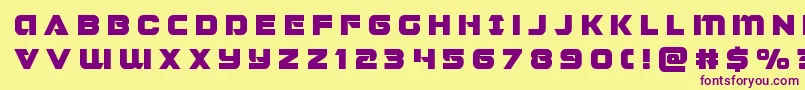 Jeebratitle Font – Purple Fonts on Yellow Background