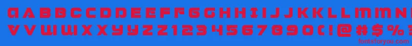 Jeebratitle Font – Red Fonts on Blue Background