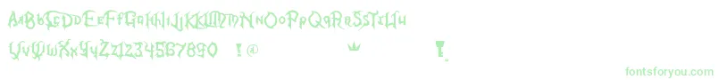 KingdomHeartsFont Font – Green Fonts on White Background