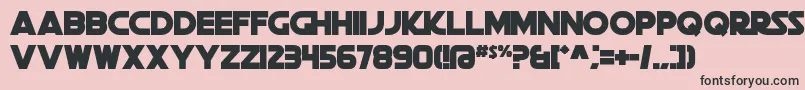 DeathStar Font – Black Fonts on Pink Background